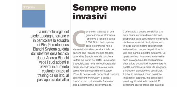 intervento alluce valgo pbs su ortopedici e sanitari